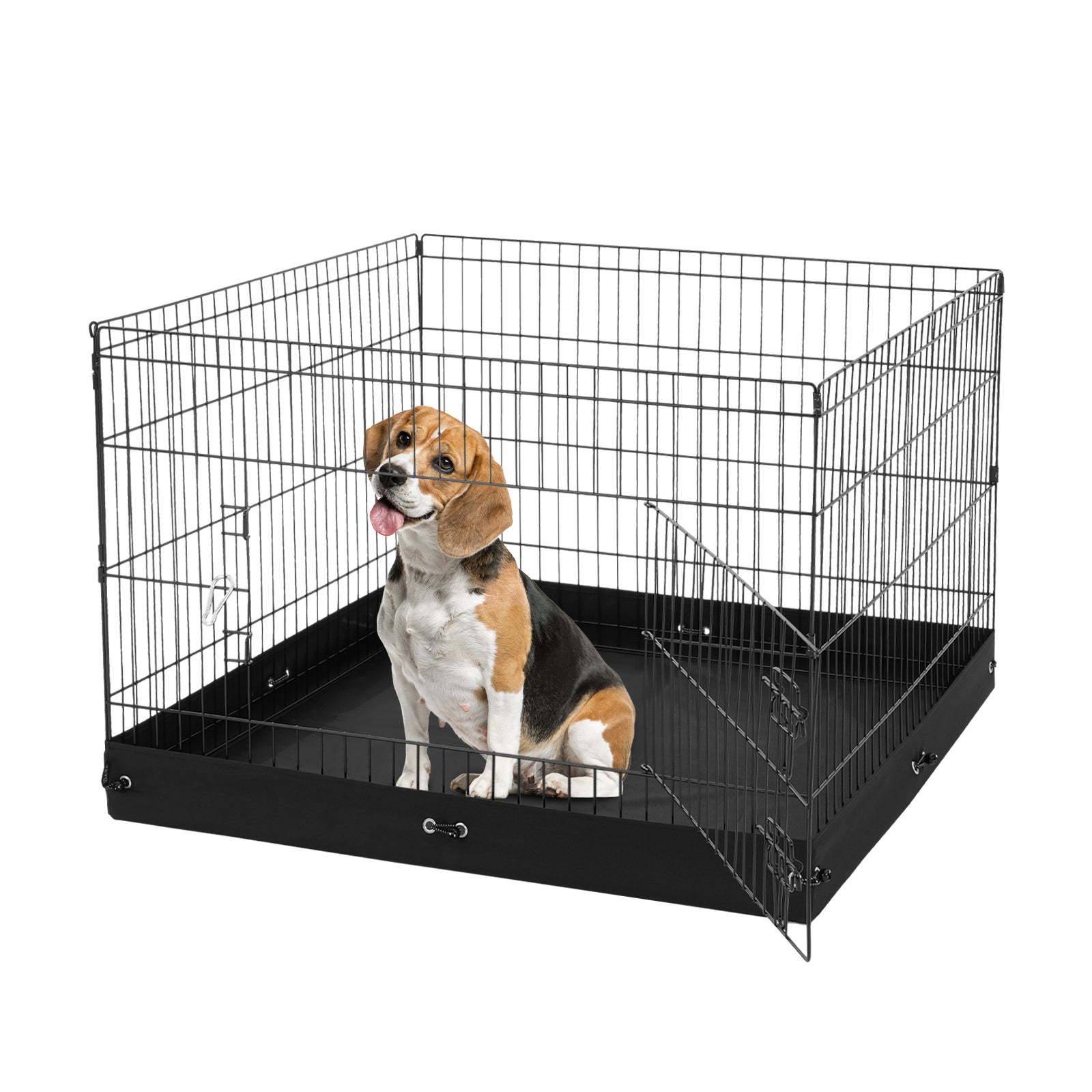 Parc Portable Pour Chiot Et Petit Animal - Pliable, Tissu Oxford 600D Imperméable - Tailles S, L, XL - Pour Intérieur/extérieur, Voyage, Apprentissage De La Propreté - Design Rond Avec Porte Zippée