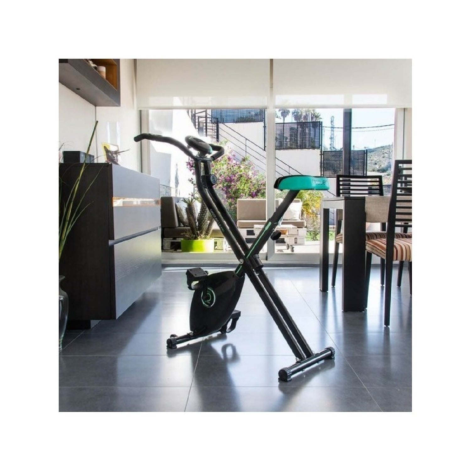 Cecotec Bicicleta estática dobrável com sistema Silence Fit e monitor cardíaco. - 3