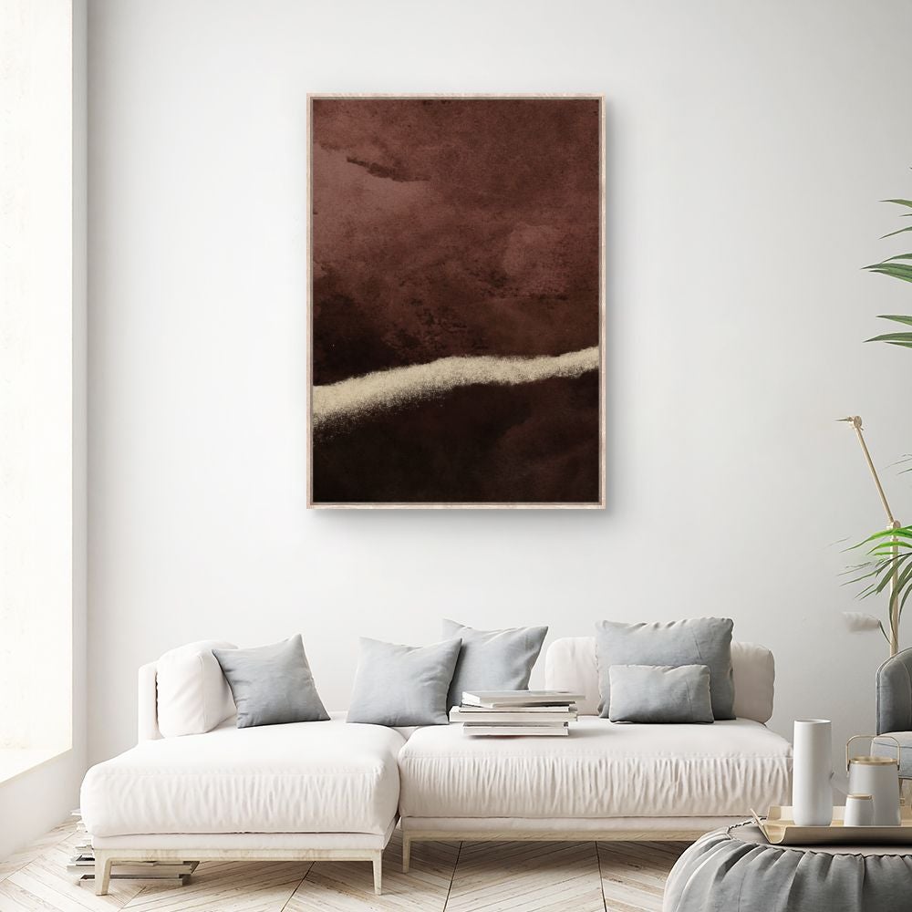 Toile encadrée Textures terreuses élégantes / 100x140cm / Cadre Effet naturel / Fabriqué en France / Déco murale / DADA ART - 2