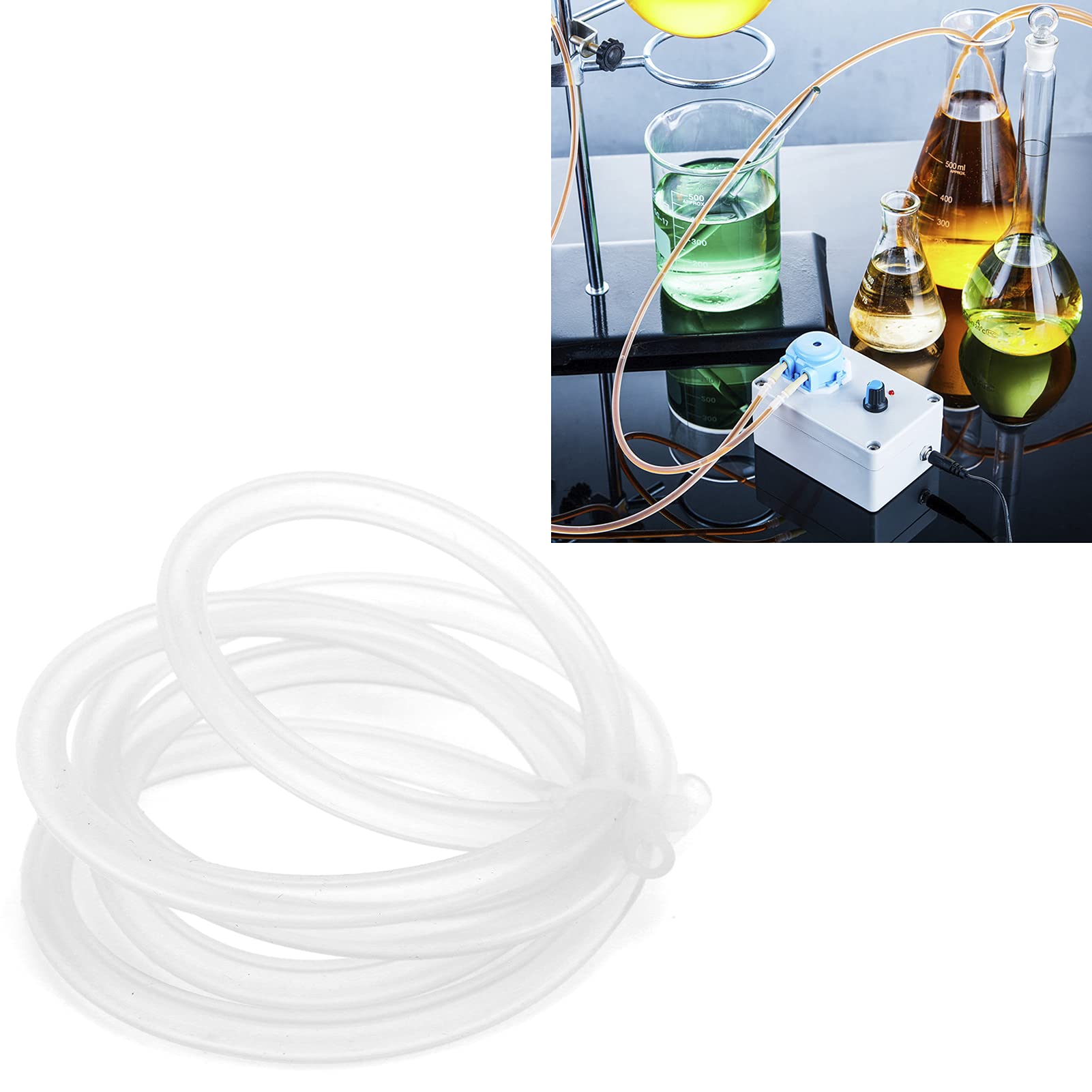 Tube de pompe péristaltique tuyau en silicone accessoires d'équipement hydraulique transparent 1 mètre (3,2 mm - 2
