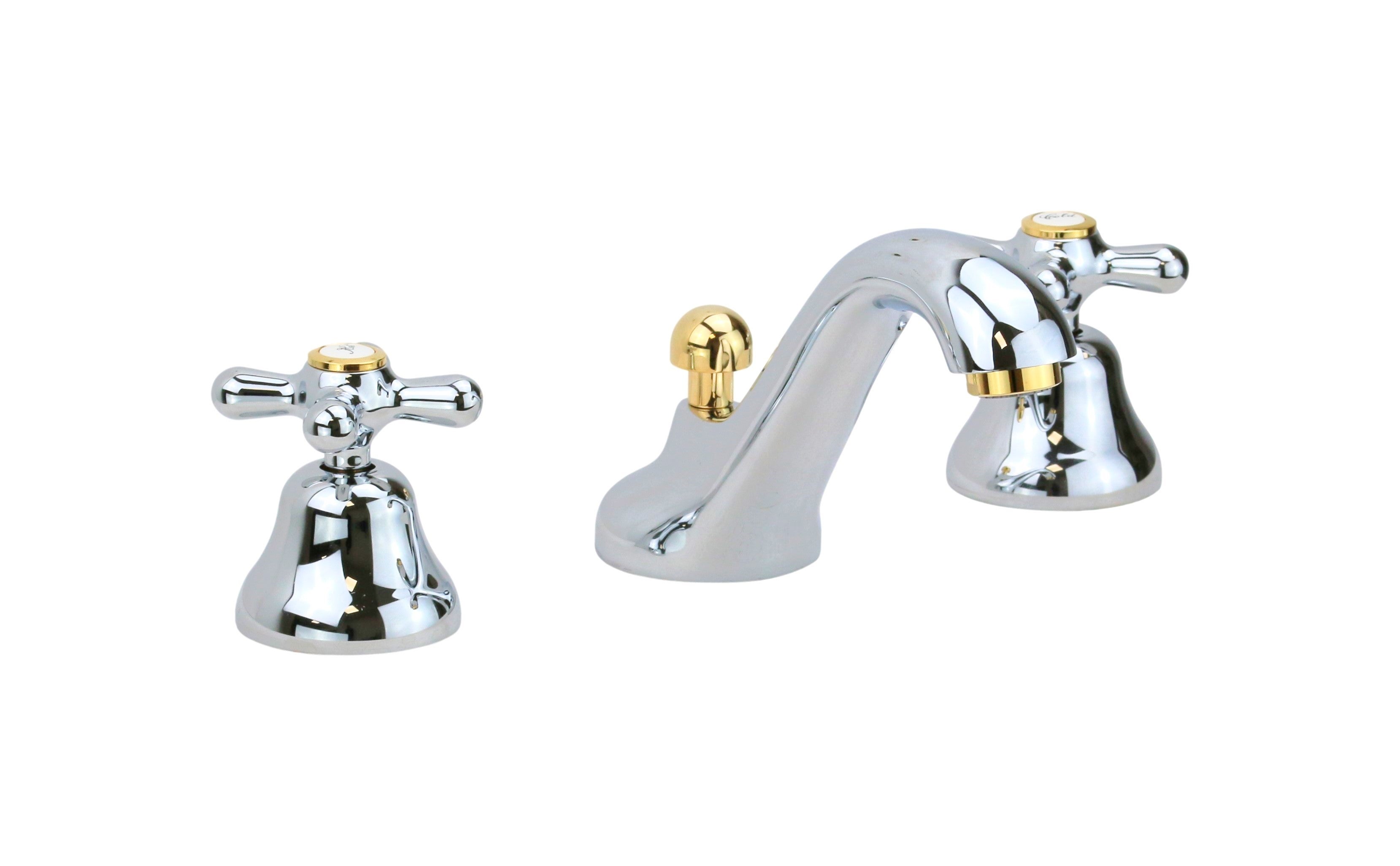 Bathfinesse - Llave De Baño Chapado En Cromo Pulido Para Fregadero De