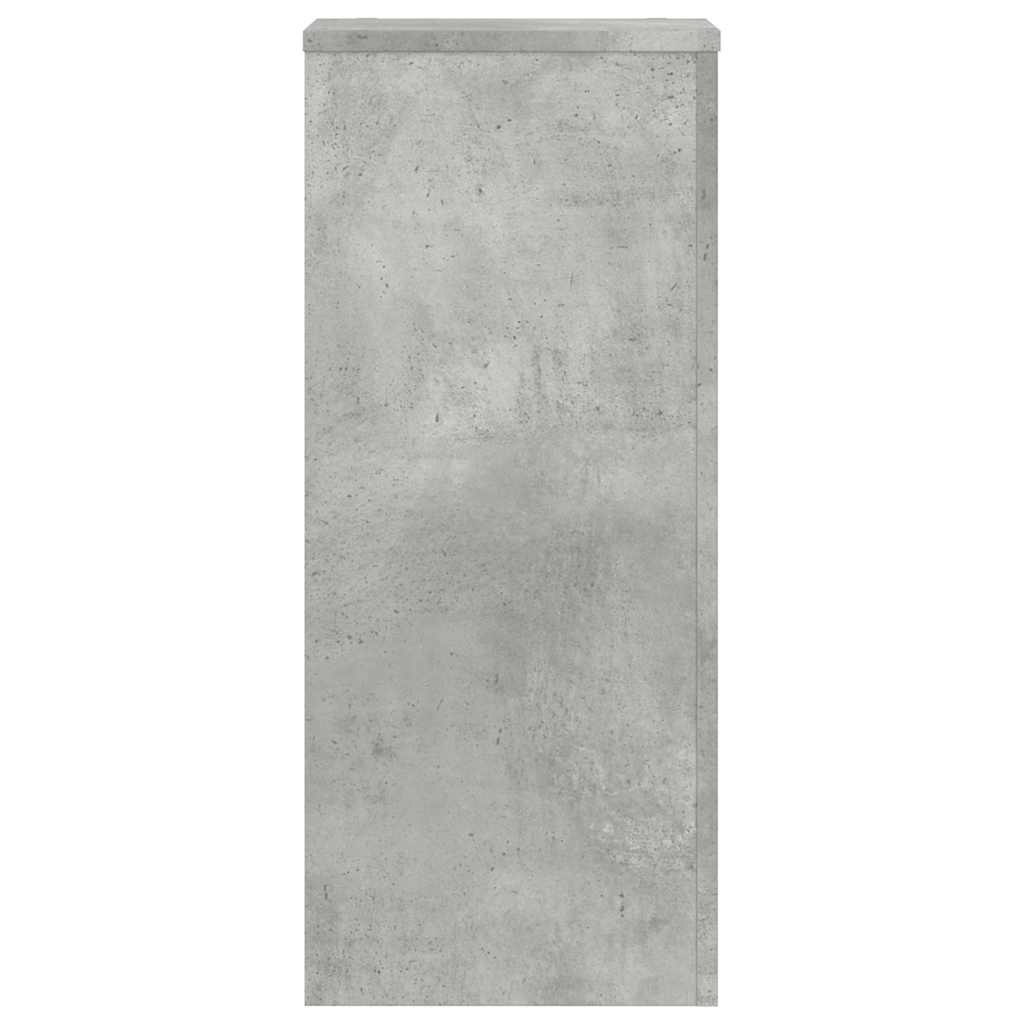 Support de plante, 2 pièces, gris béton, pour le jardin, 30 × 30 × 70 cm - 6