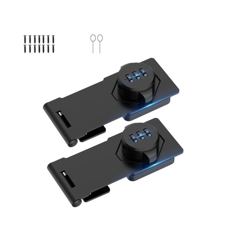 Serrure De Cabinet à Combinaison - Serrure Sécurisée Pour Armoire Domestique Systeme De Verrouillage Anti Vol Sans Percage Securise Pour Chambre Bureau Cuisine Maison 90042669