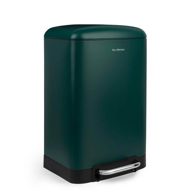 Pattumiera Da Cucina 20L A Pedale - Acciaio Inox Verde Scuro - Coperchio Silenzioso - Interno Rimovibile - Foto 7