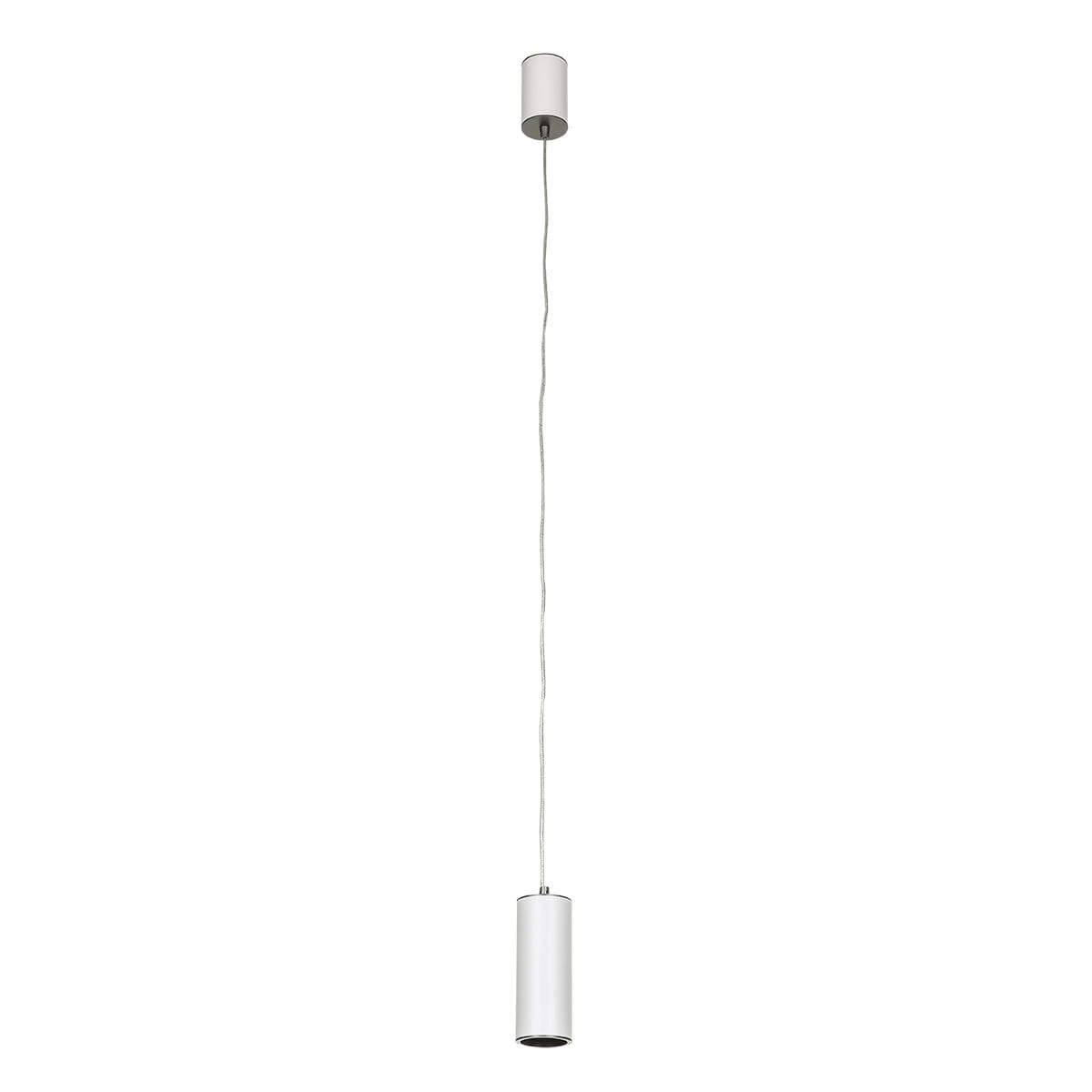 Lampa wisząca Moldes LED 7W Ciepła biel 450lm biało-szara wym: 123 x 6 x 6 cm Italux