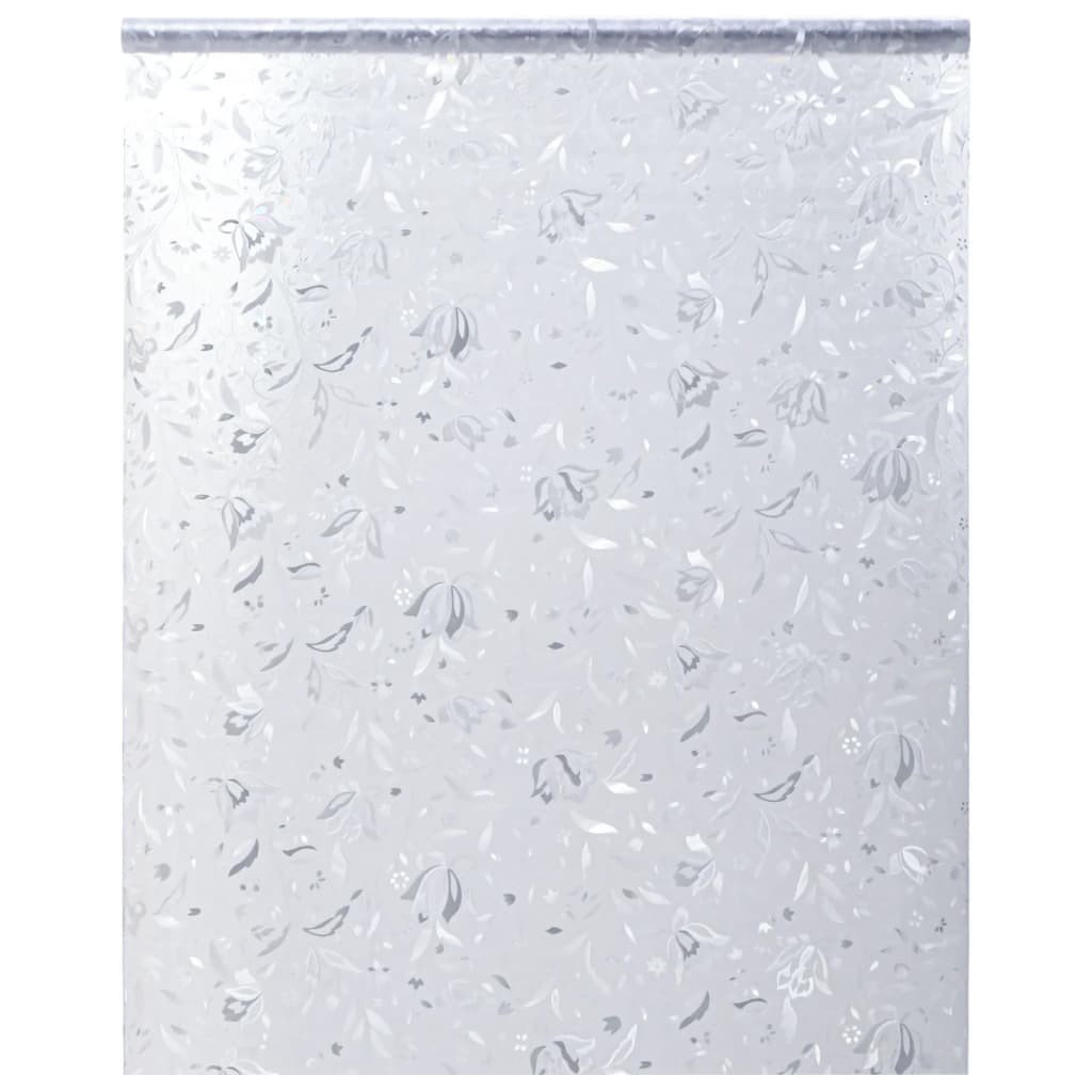 Film pour fenêtre dépoli motif de fleurs 90x500 cm PVC CFW34713 - 2