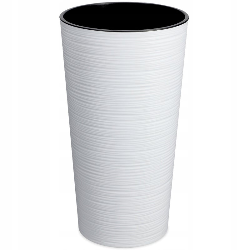 DONICZKA DONICA OSŁONKA NA KWIATY BIAŁA KWIETNIK WYSOKA Z WKŁADEM 36 cm