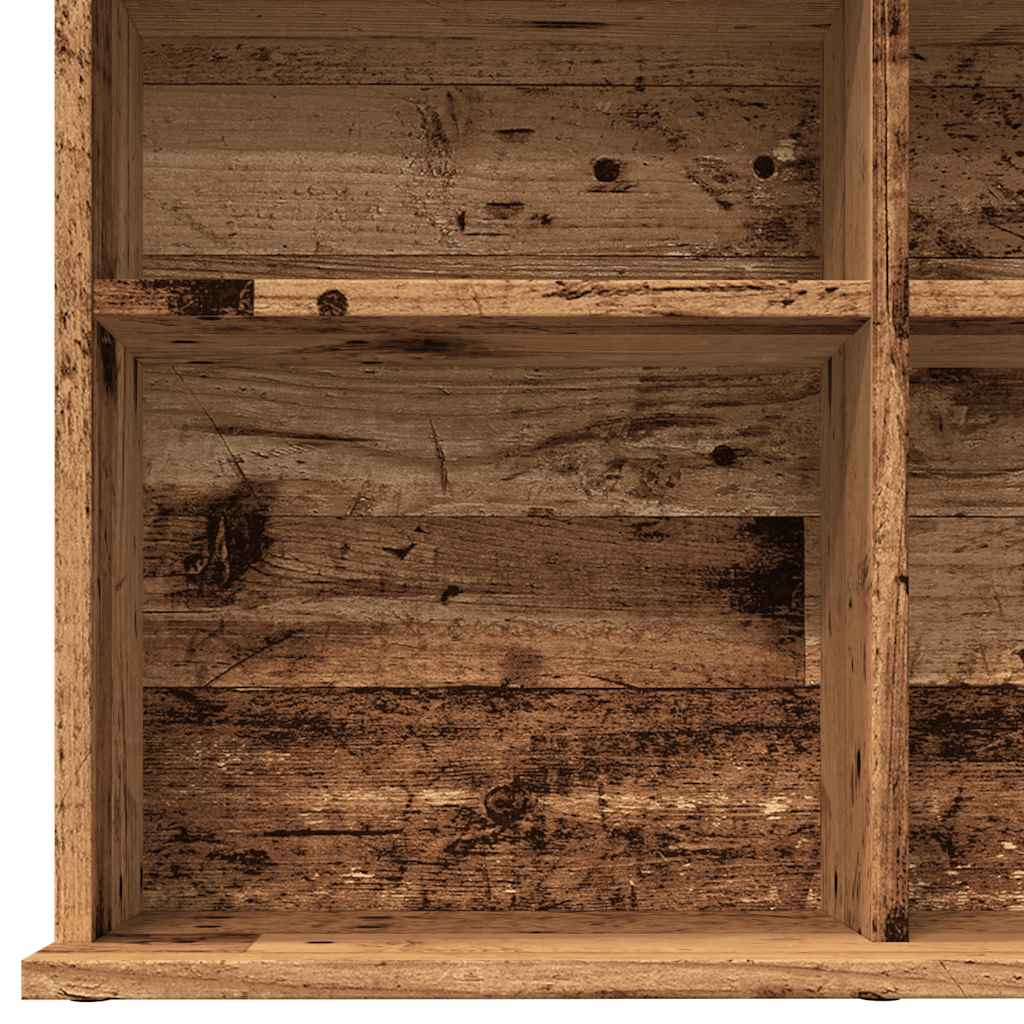 Meuble de rangement | Armoire à CD vieux bois 100x23x89,5 cm bois d'ingénierie CFW91770 - 7