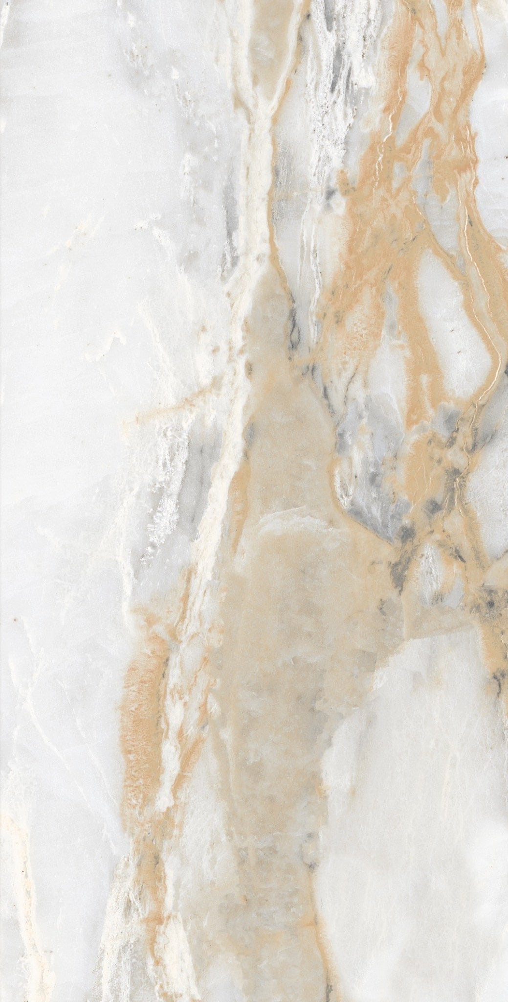 Carrelage sol / mur effet marbre blanc CHINA GOLD l.60 x L.120 cm Brilliant LIMCARO - 6