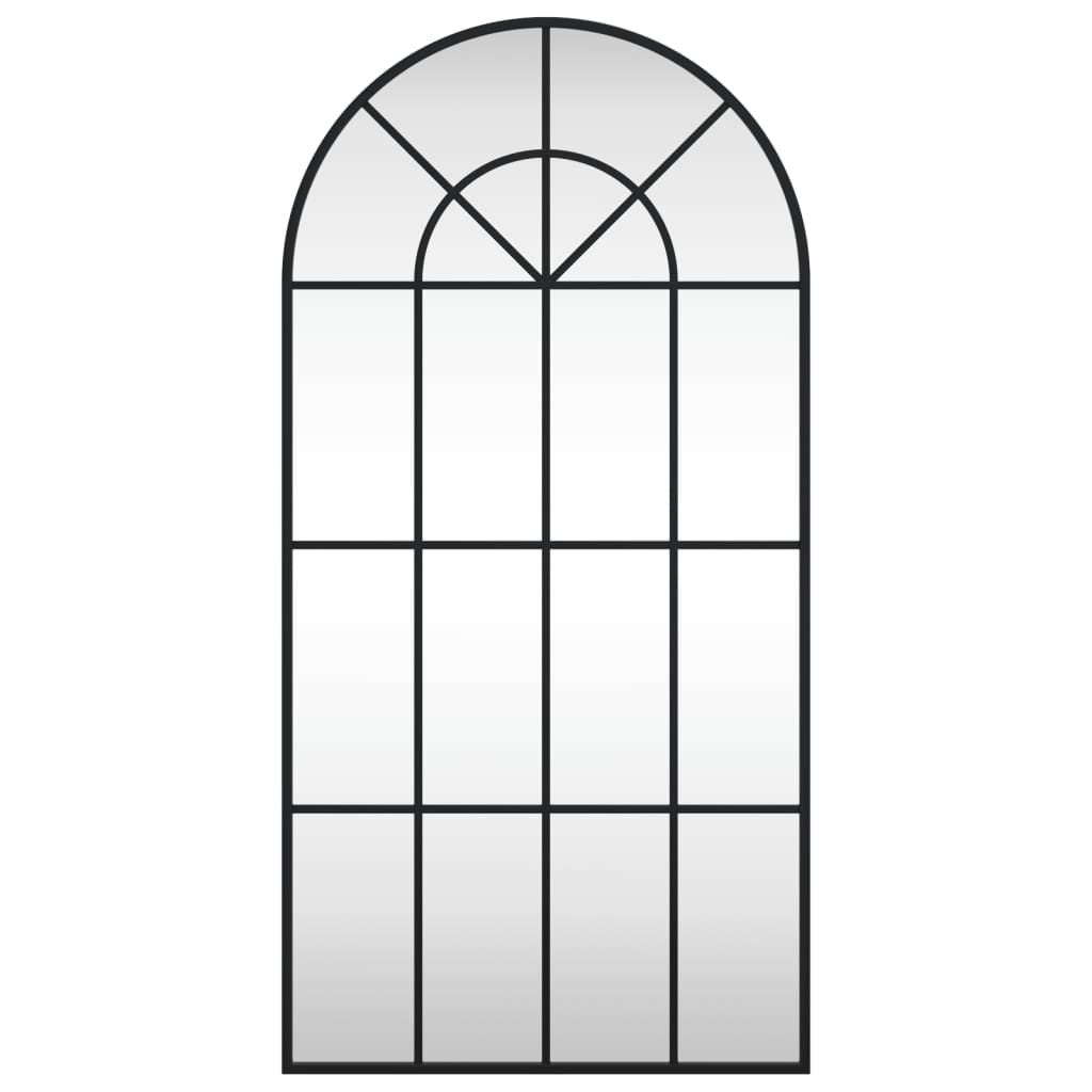 Espelho de parede em arco de ferro preto 50x100 cm- COMFORTXL - 3