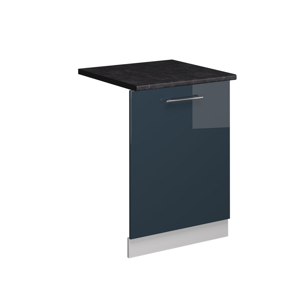 Vicco Panel przedni zmywarki Fame-Line, Ciemnoniebieski wysoki połysk, 60 cm , BP Antracyt
