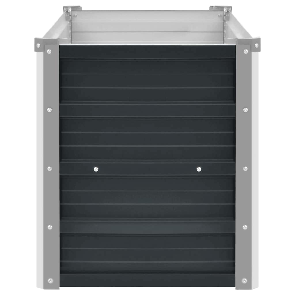 vidaXL Lit surélevé de jardin Anthracite 160x40x45 cm Acier galvanisé - 4