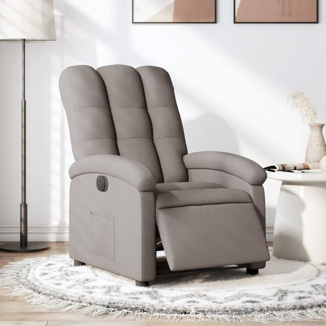 Fauteuil inclinable électrique marron tissu con811464 Fauteuil inclinable électrique marron tissu con811464