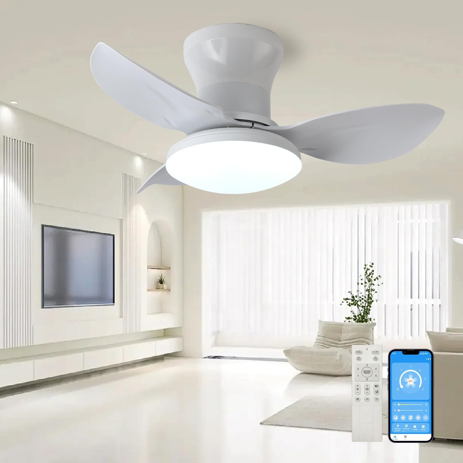 Kit Télécommande Universel Pour Ventilateur De Plafond - 6 Vitesses, Minuterie 1/2/4h - Remplacement