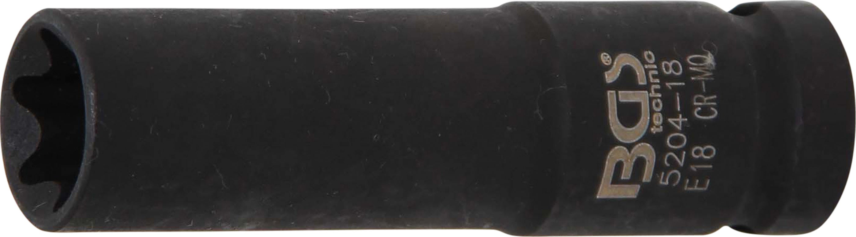 BGS 5204-18 | Bussola profilo E, profonda | 12,5 mm (1/2") | E18