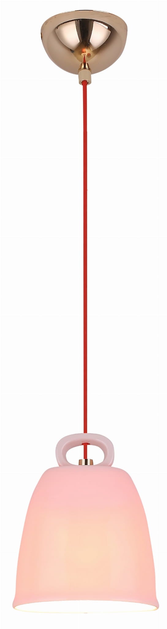 Lampa sufitowa wisząca Sewilla miedziano-różowa 1xE27x40W wym: 123 x 15 x 10 cm ceramika / gips Candellux