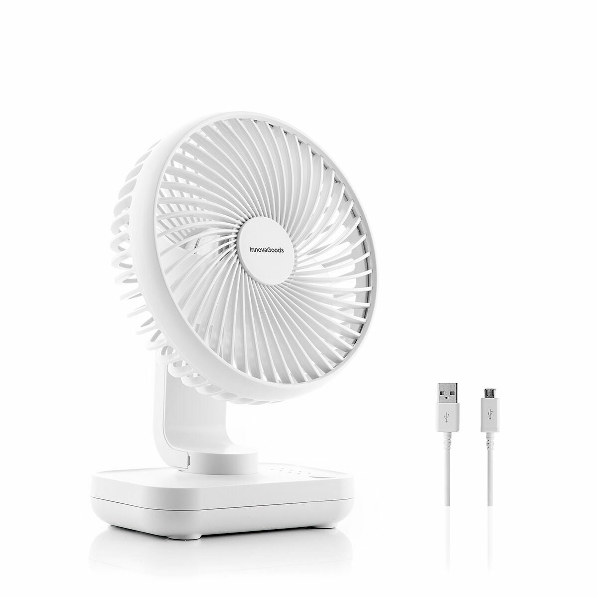 Ventilateur de bureau USB avec lumière LED, ventilateur de bureau