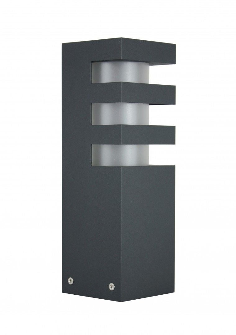 Lampa ogrodowa stojąca Rado ciemnoszara 1xE27x18W IP54 wym: 25 x 8 x 8 cm aluminium SU-MA