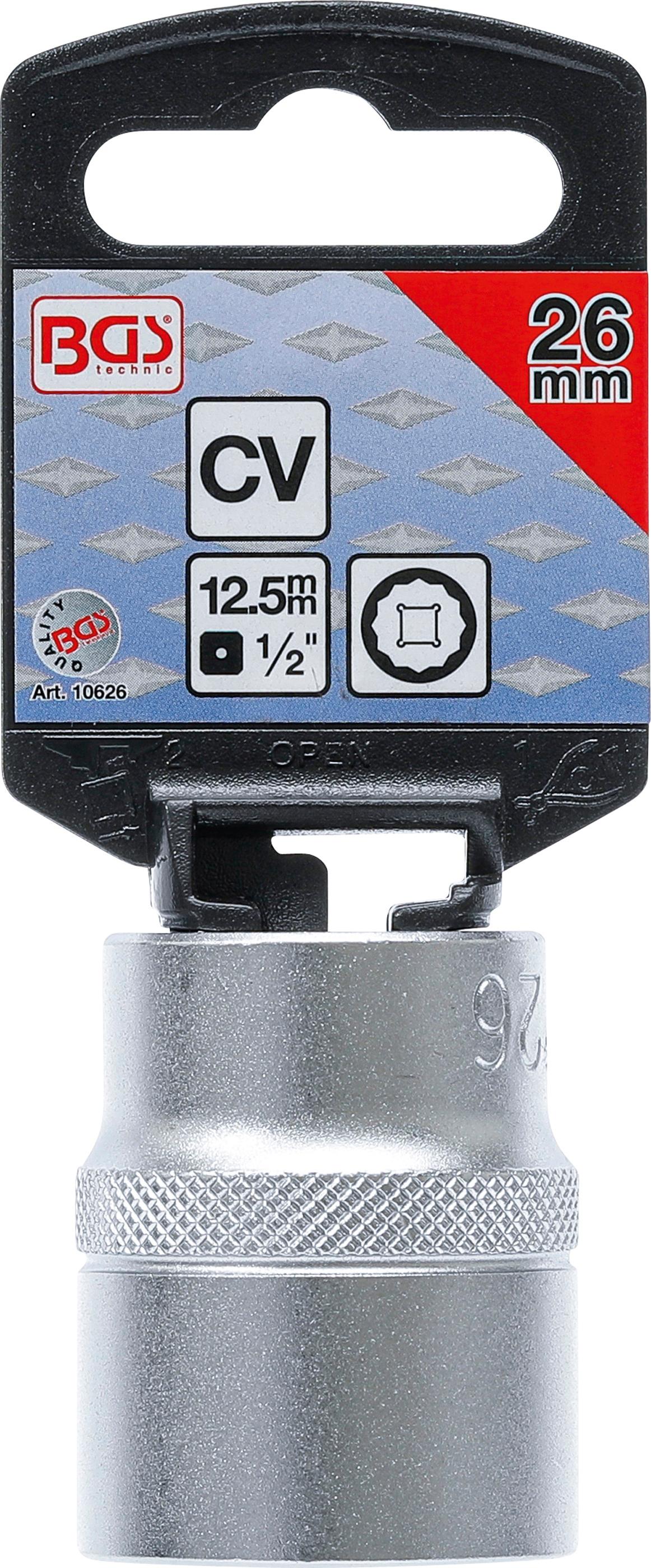 Douille pour clé, douze pans | 12,5&nbsp;mm (1/2