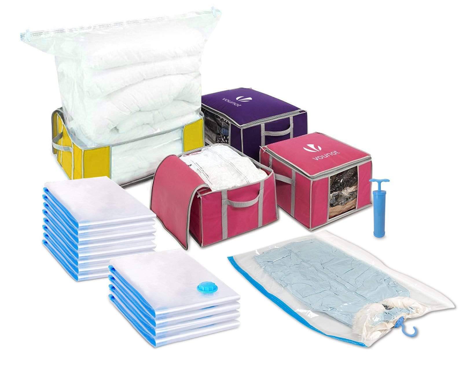 Lot de 22 housses de rangement sous vide grande capacité