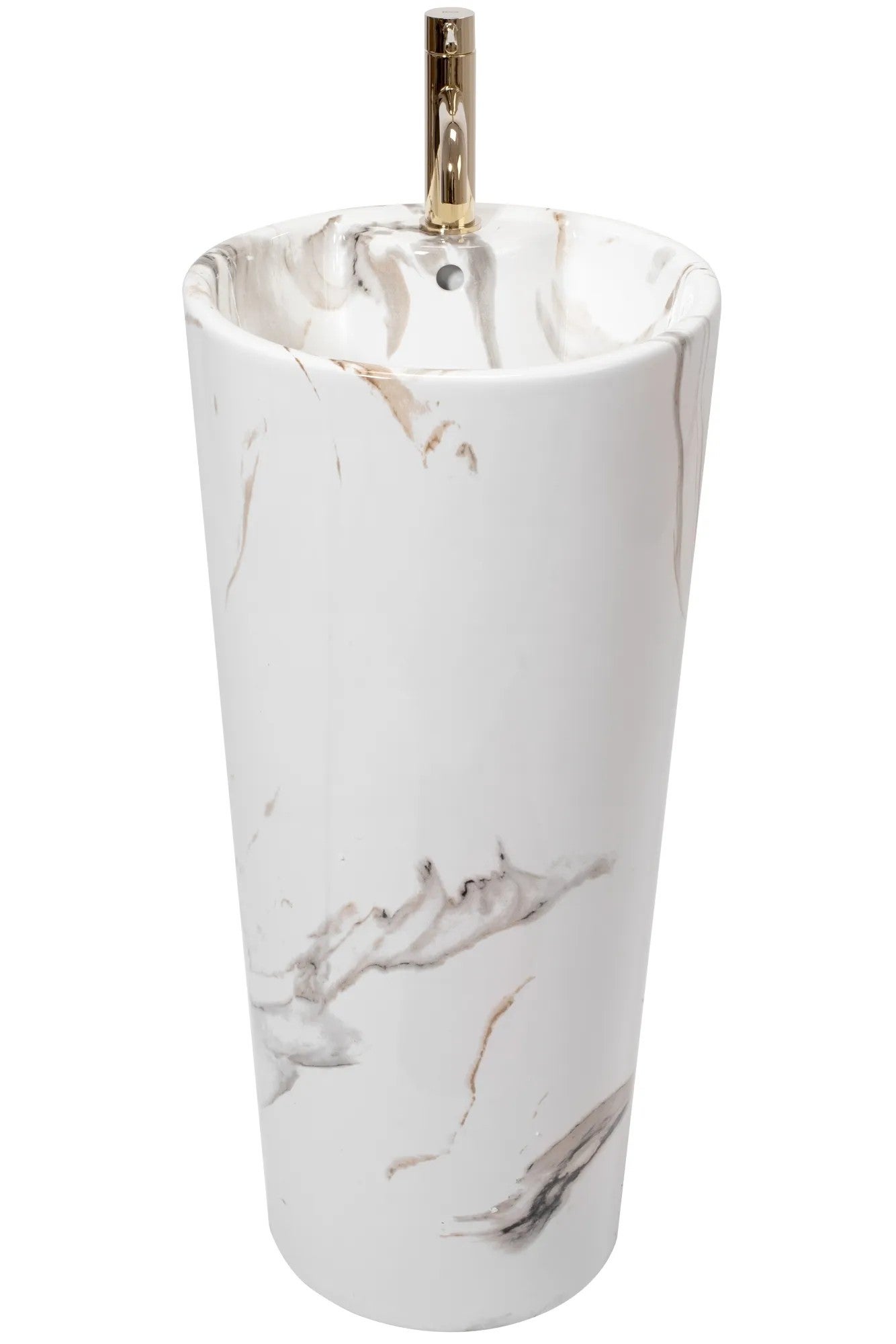 Umywalka Wolnostojąca Rea Blanka Marble Biały 40 X 40 - 2