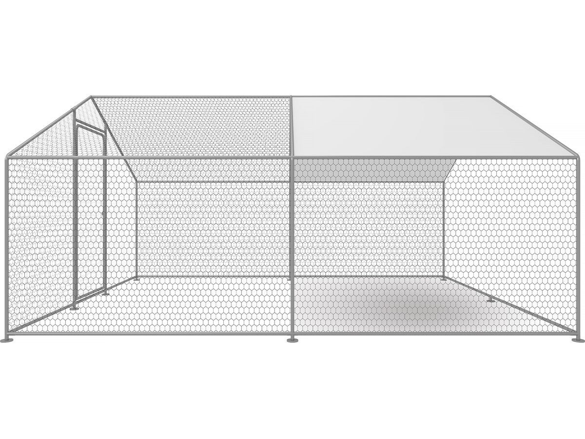 Recinto para frangos Recinto de malha de 9 m² 3 x 3 x 2 M aço galvanizado - 5
