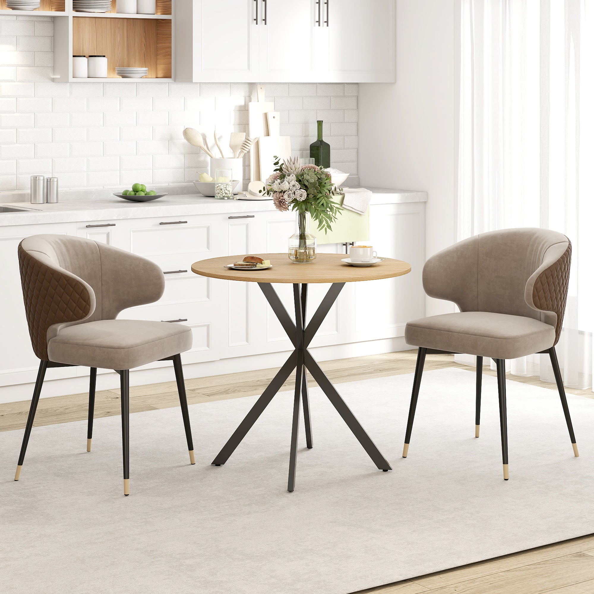 Table à manger, pour la cuisine, plateau compact, panneaux de ...