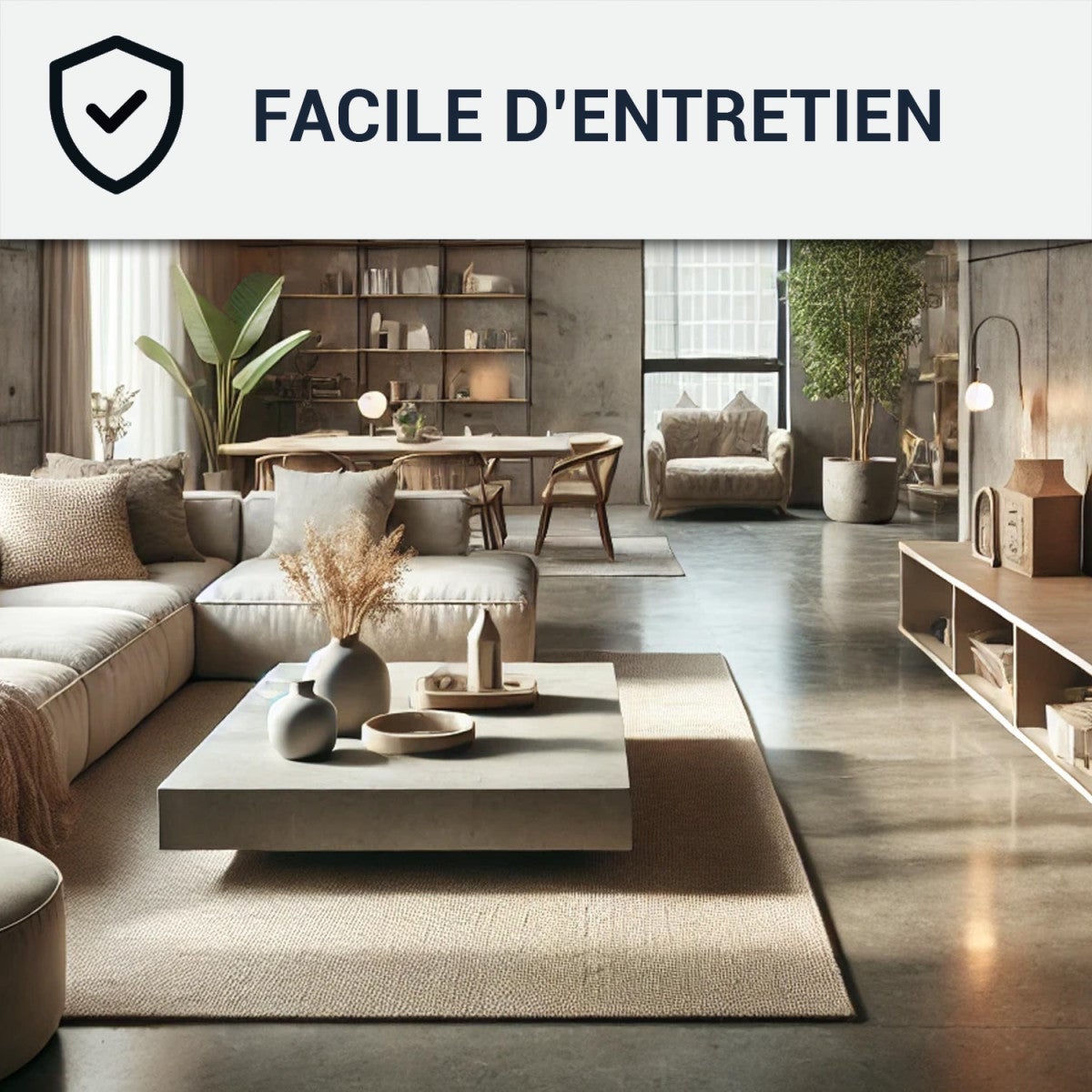 Vernis béton, extérieur ou intérieur, dalle, ciment, enduit : EASYCONCRETE - 5 L - ARCANE INDUSTRIES - 4