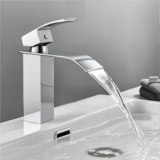 Cecipa max Robinet Salle de Bain Robinet Mono-trou Mitigeur Lavabo Cascade Robinetterie Lave-mains avec Levier Unique