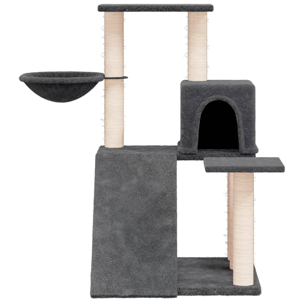 Maison Exclusive - Árvore p/ gatos c/ postes arranhadores sisal 82 cm cinza-escuro - 3