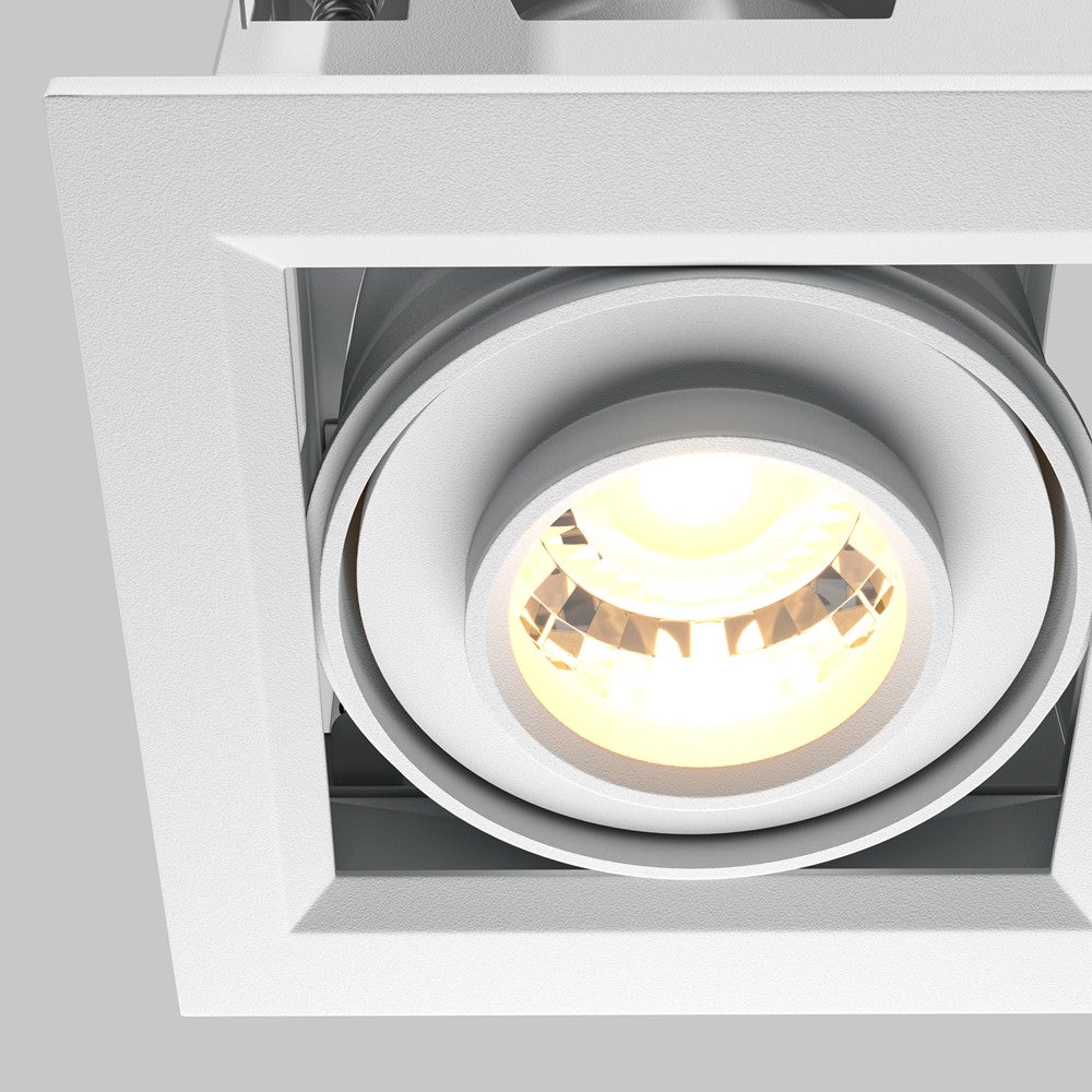 Oprawa stropowa sufitowa wpuszczana Metal Modern biała LED 10W 3000K 750lm wym: 7,5 x 9,5 x 9,5 cm kwadratowa Maytoni - 6