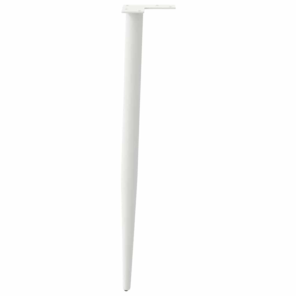 Pernas cônicas para mesa de centro 4 peças aço branco 72-73 cm - COMFORTXL - 6