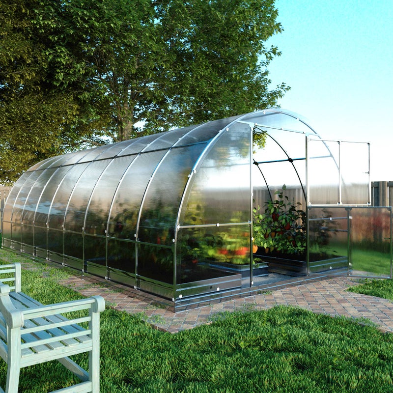 Szklarnia KLASIKA TUBE 3 x 6 m (18 m²), 4 mm z powłoką z poliwęglanu 1szt.