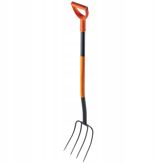WIDŁY OGRODOWE GOSPODARCZE 4 ZĘBNE DO KOMPOSTU SIANA METALOWE ERGO 132cm