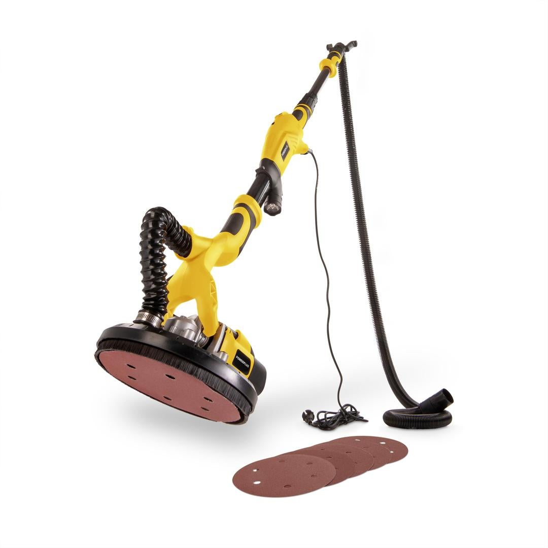 Powerplus Ponceuse à Cloisons Sèches de 710 W POWX04761 - Ponceuse Girafe Rotative avec Papier Abrasif Ø 225 mm Vitesse Max. 1500 min-1 - 2