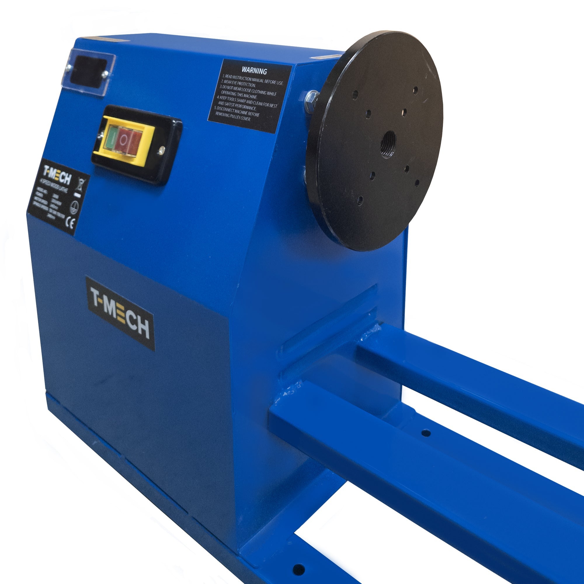 Tour à Bois 4 Vitesses Moteur 400 W /220V 1400tr/min - Longueur Découpe 1000 mm - Diamètre Ø 350 mm [6 Ciseaux - 6