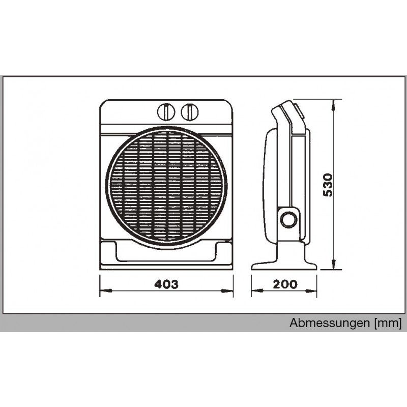 Ventilateur Meteor NT - 35 W - 3 vitesses - 42dB(A) - Orientable - Beige - 4