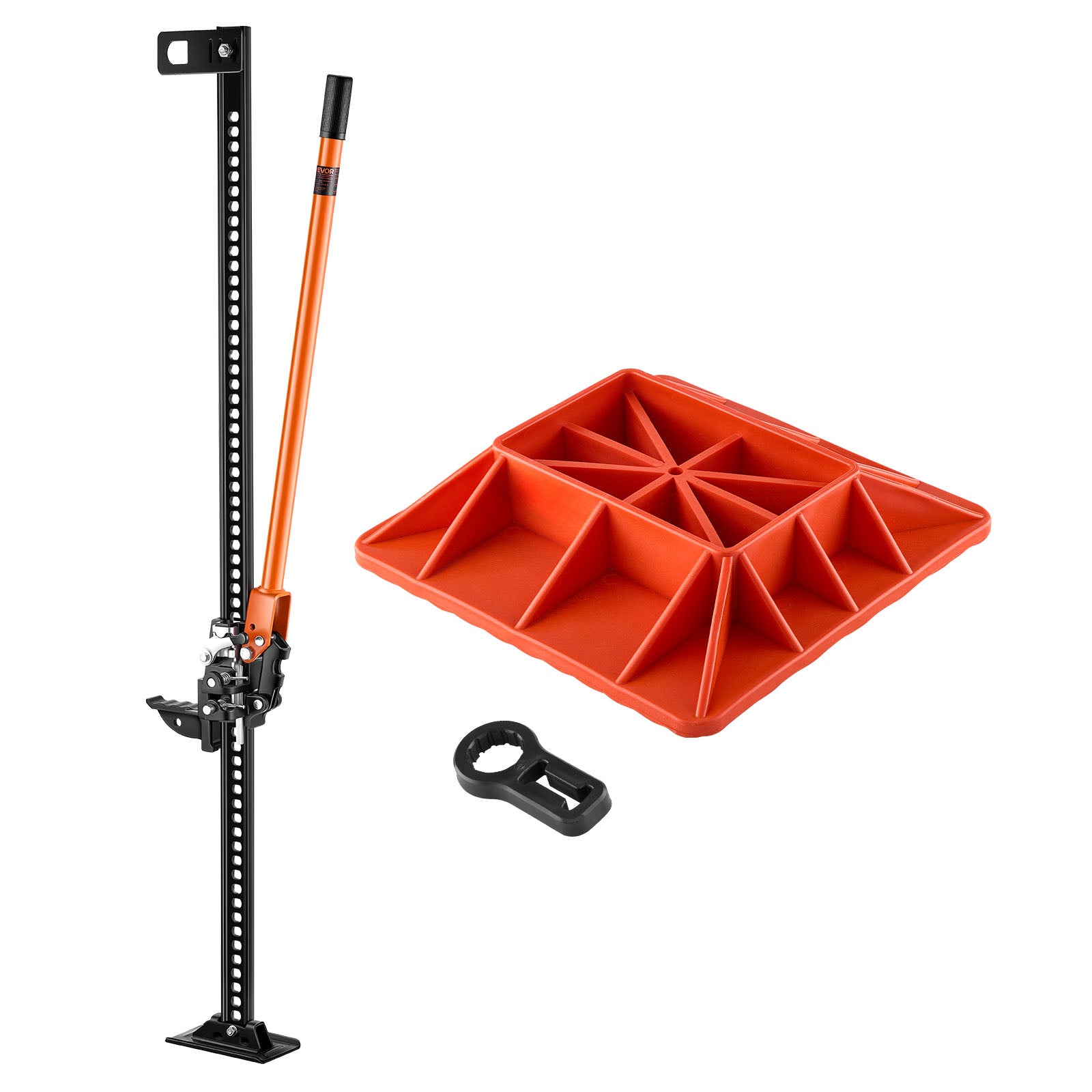 Offroad Farm Jack z podstawą 3.18t Podnośnik ciągnikowy 130,1-1380mm VEVOR