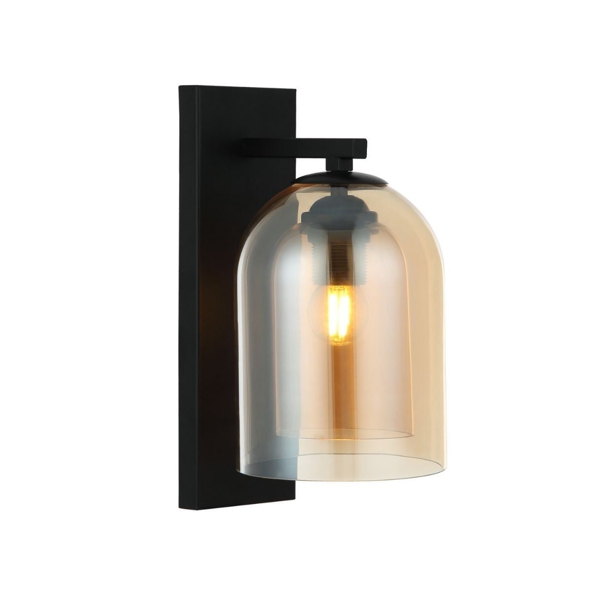 Kinkiet ELARIS bursztynowy 1xE27x15W wym: 31x15x19 cm IP20 Light Prestige