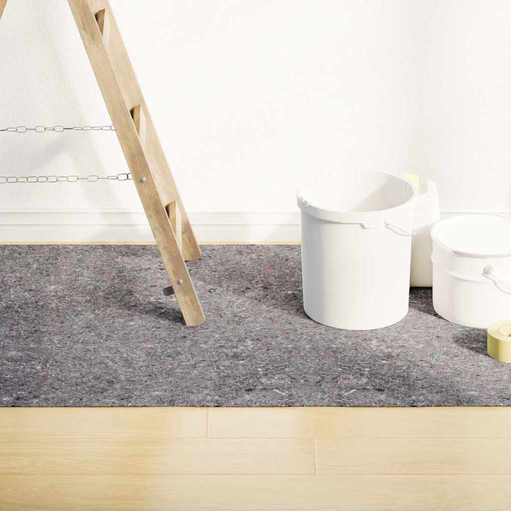Felpa antideslizante para pintores 2 uds 50 m 220 g/m² gris vidaxl