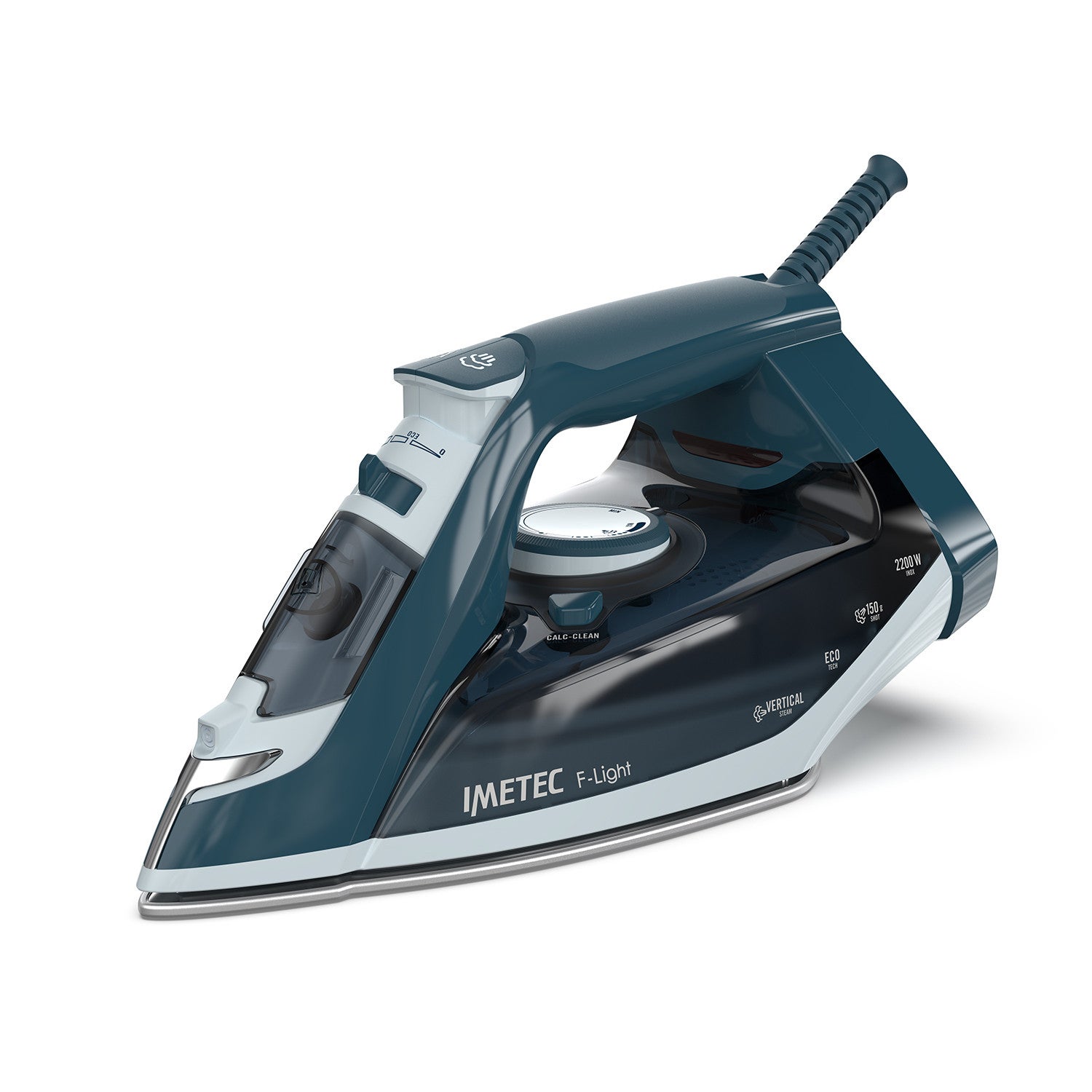 Imetec EcoSmart Ferro Da Stiro A Vapore – Risparmio Energetico -20% E -50% Acqua, Piastra Glide Ceramic, 2200 W E Vapore 180 G