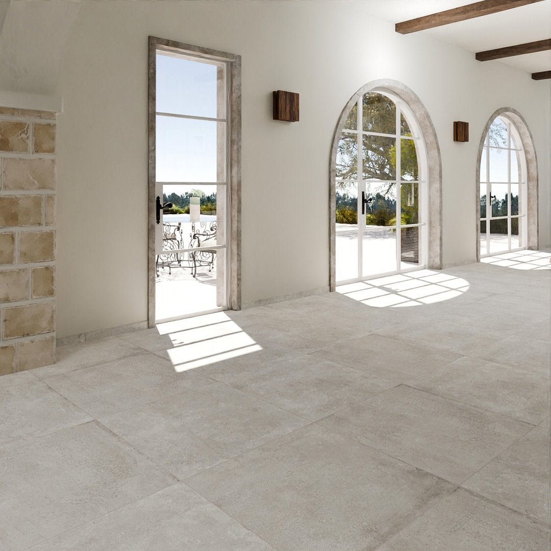 Pietra di Marsiglia Avorio - Piastrelle 122,2x122,2 cm 9,5 mm - CSM 3000 120x120 MATT R10 9 mm - 4