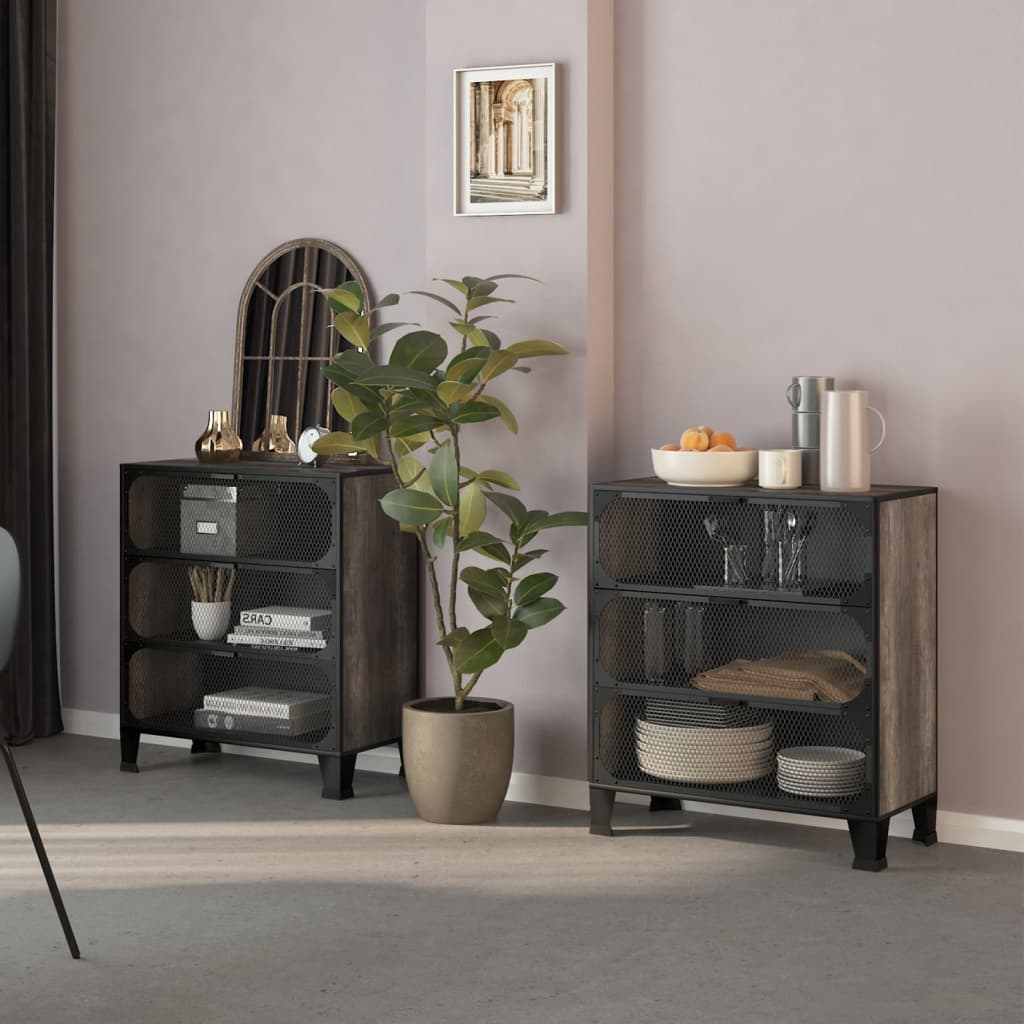 vidaXL Armoire de rangement chêne artisanal 80 x 42.5 x 93.5 cm - La Poste