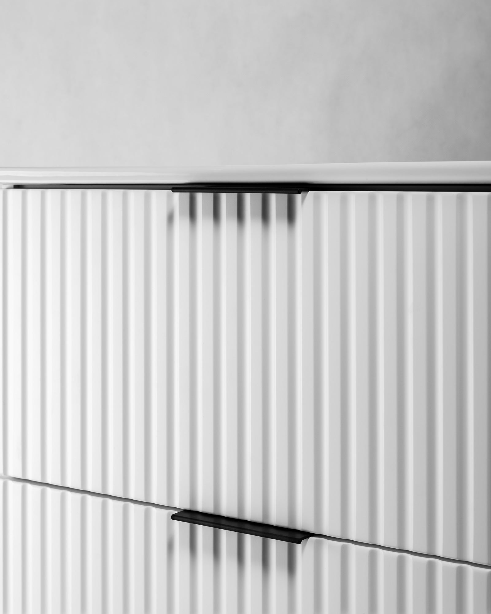 Meuble sous double vasque sur pieds FLOW blanc 120 cm - 9