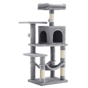 Tiragraffi Per Gatti Con Pallina - Base Rinforzata In Sisal, Altezza 37.5 Cm - Foto 4