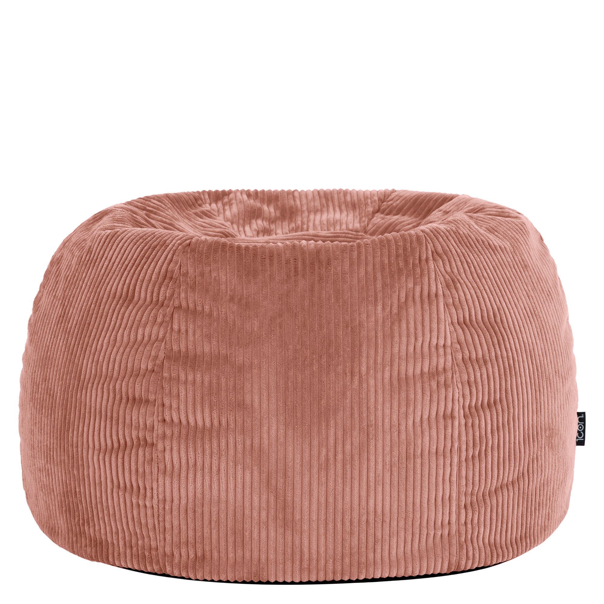 Pouf Icon in velluto a coste rosa, soggiorno, camera da letto, 85x85 cm, Made in Germany, Oeko-Tex® - 6