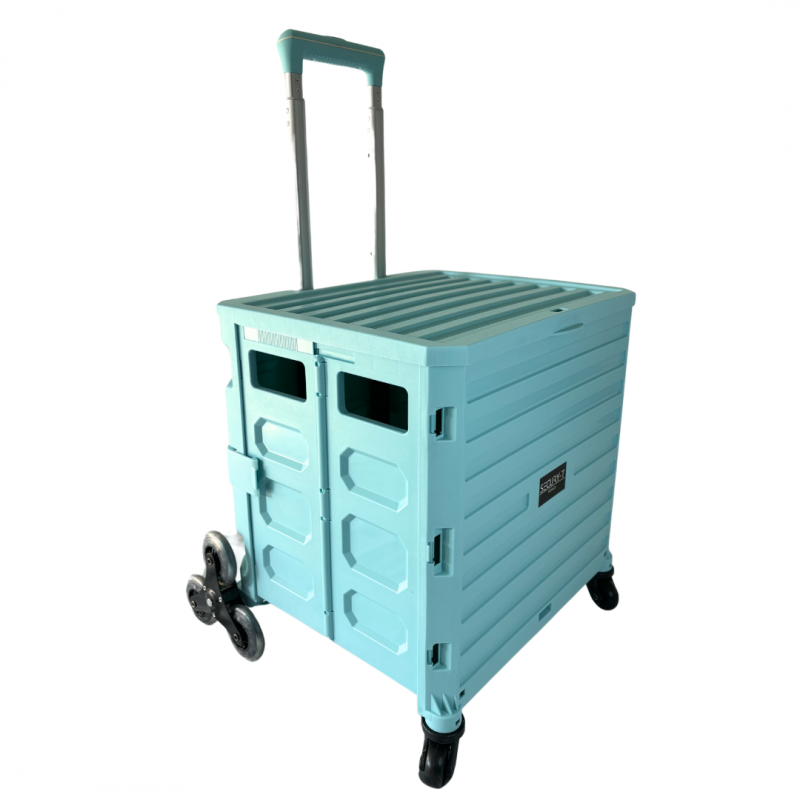 Carrello Della Spesa XL Girevole – 4 Ruote, Pieghevole, Resistente, Con Lucchetto
