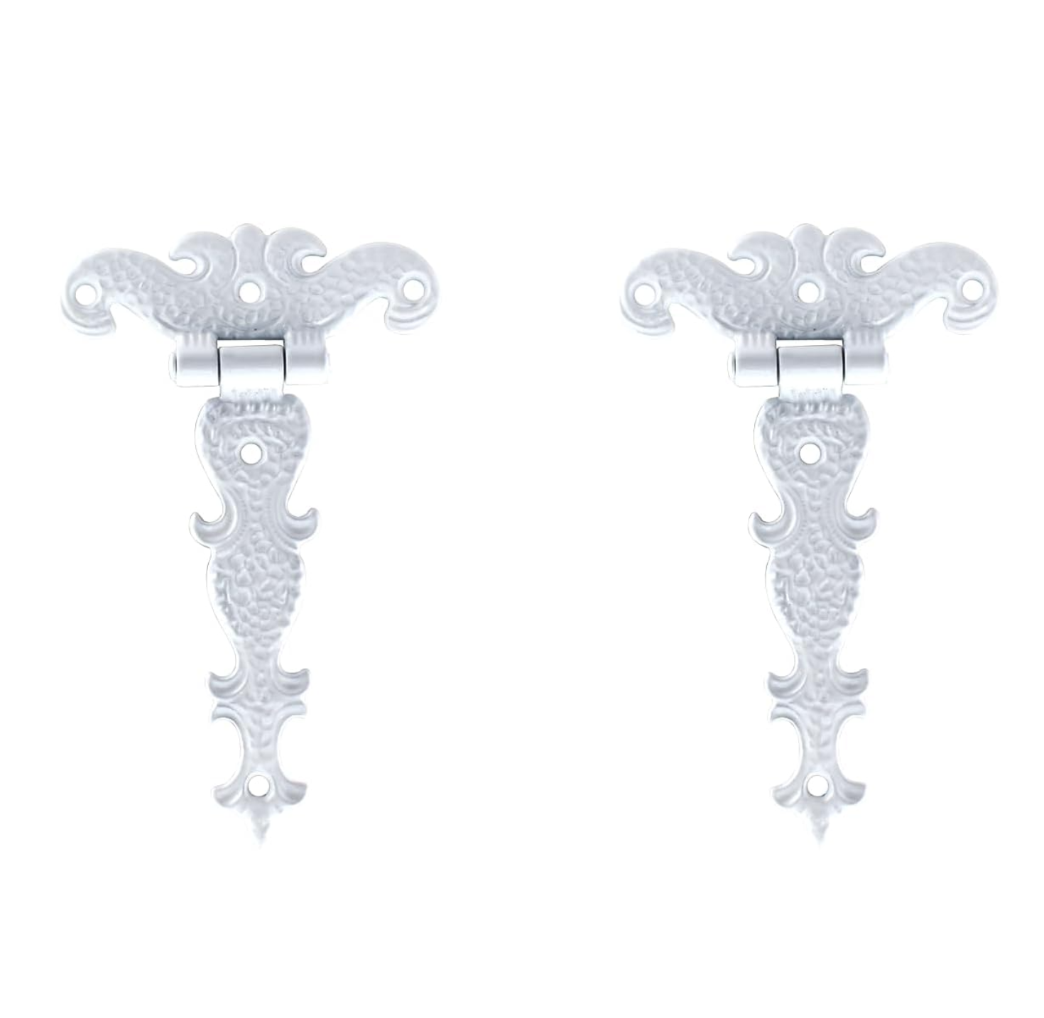 4x Charnières Porte à Manivelle 65x50mm - Plaqué Zinc - Pour Porte Intérieure