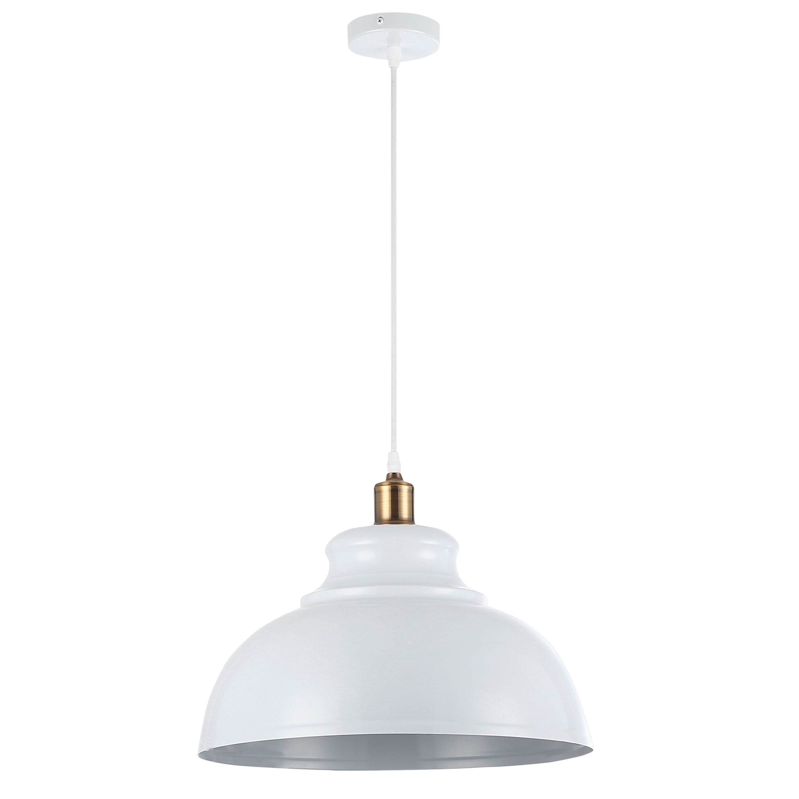Lampa wisząca sufitowa Flara E27 135 cm IP20 biała miedziana MasterLED