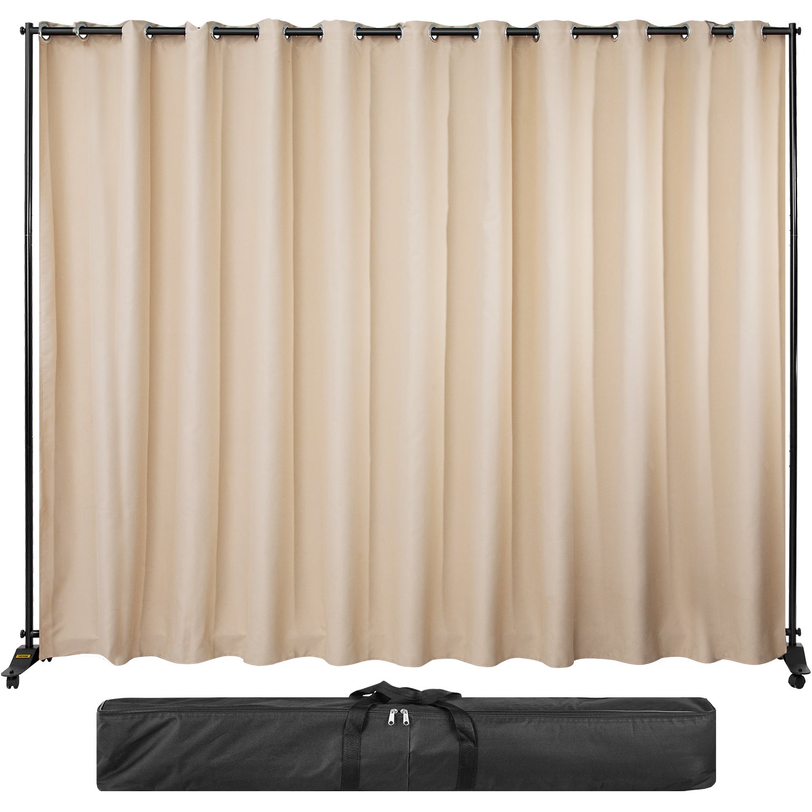 Rideau Séparateur De Pièce – Tige En U, Rideau Tencel, Hauteur 200/230 Cm | Pour Salon, Chambre, Bureau, Protection Intimité